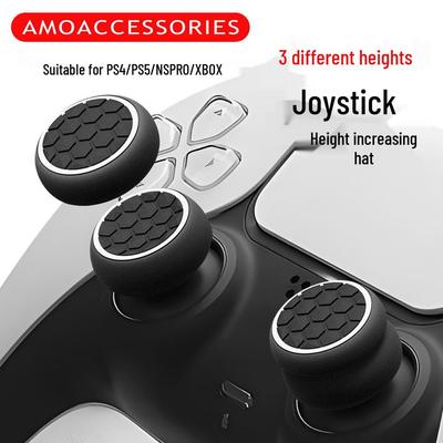 Silicone Joystick Caps for PS4/PS5/Xbox Controllers – 3-Piece Set