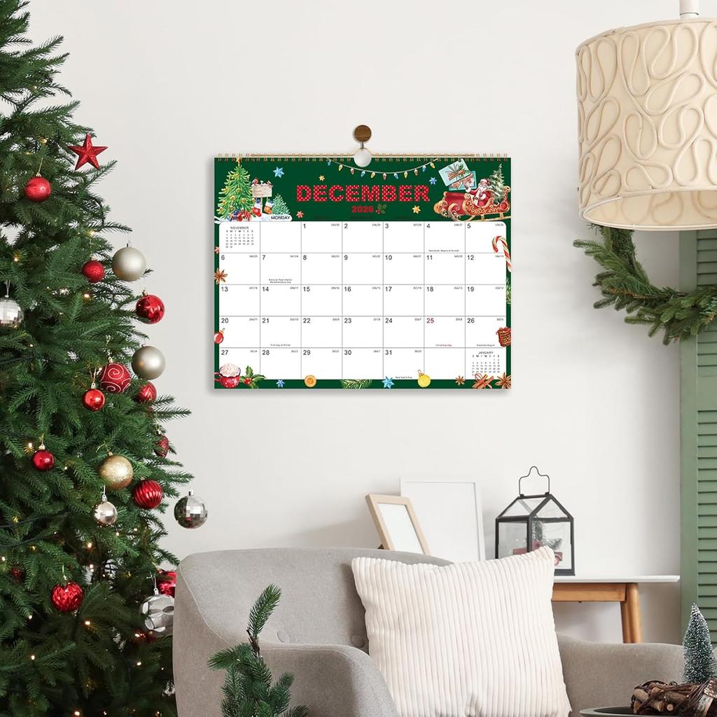2026 Wall Calendar - Large Calendar 2026 Wall, 15" x 12", January 2026 - December 2026, 12-Month Calendar Wall with Hanging Hook, Perfect Wall