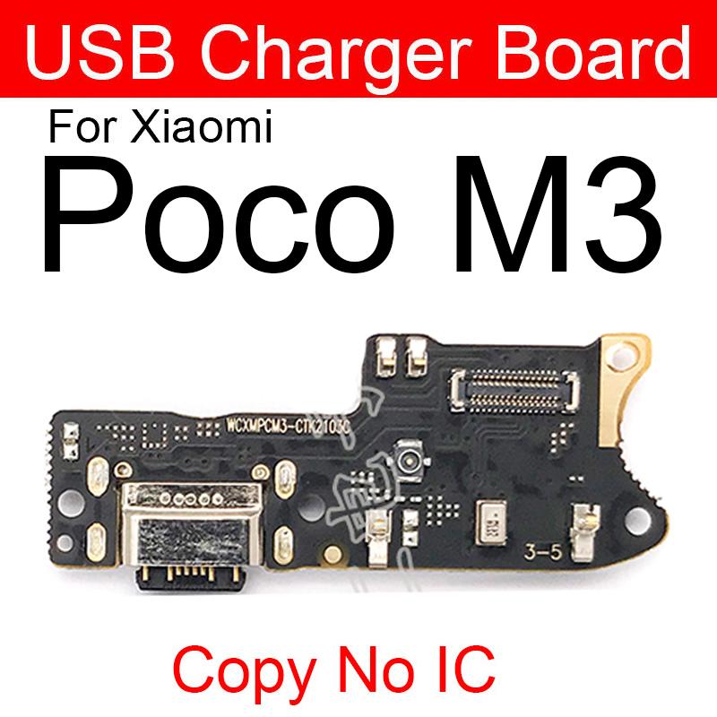 USB Chargng Dock Port Connector Board Flex Cable With Microphone For Xiaomi Mi Poco F1 F2 Pro Poco X3 X2 C3 Mi Play Repair Parts