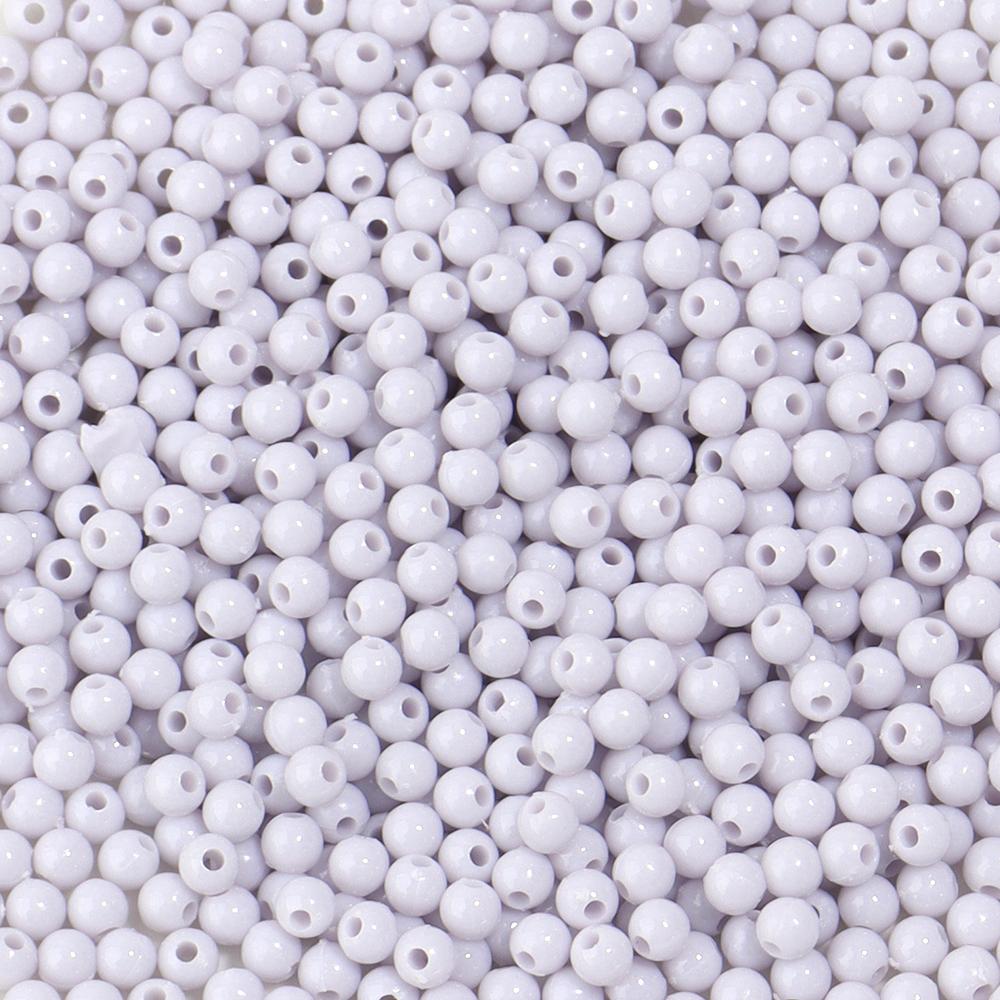 1000Pcs 4mm Acrylic Solid Color Round Beads For Craft Bracelets Earrings Making Spacer Beads DIY Jewelry Finding Accessories