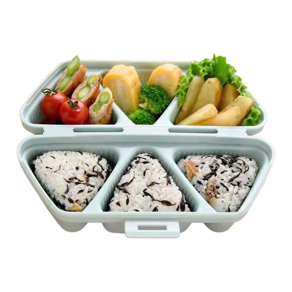Trilater Form For Rice Ball Sushi Mould Sushi Bento Box Kitchen Party Supply Mold For Kids Sushi Making Kit Triangle Bento Box