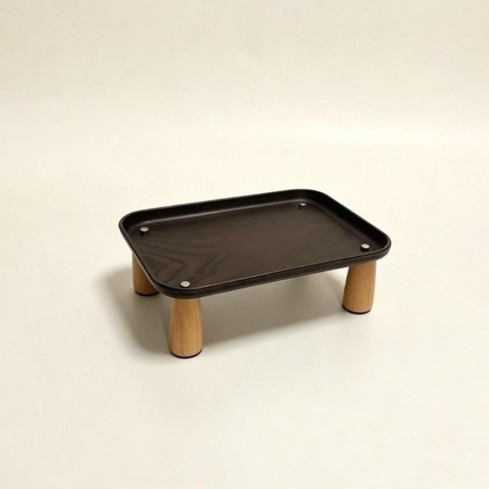 Spill Tray Elevated Pet Feeder Removable Tray Cat Bowl Stand Raised Cat Food Table Pet Feeding