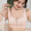 Breathable Gathering Bra for Women Without Steel Rims Thin Design Plus Size Push Up Bra Adjustable Top Support Bra