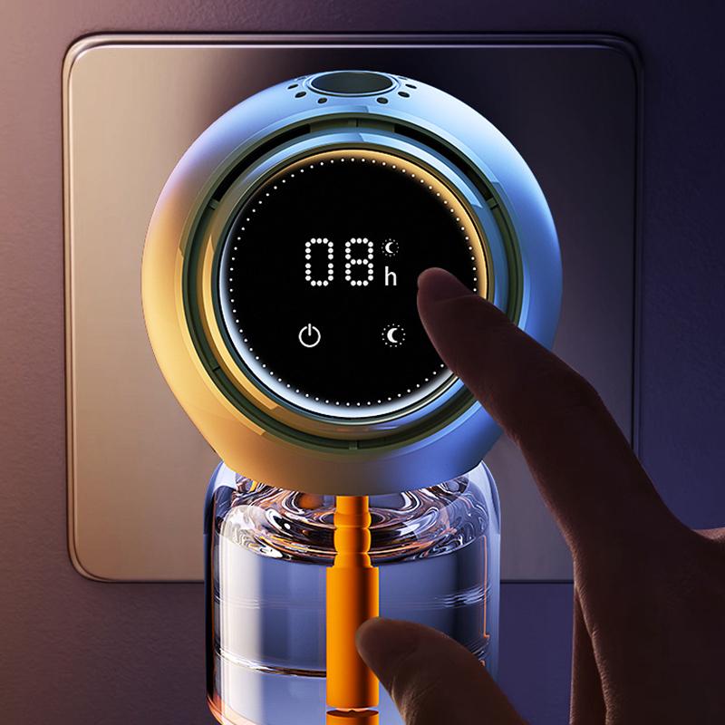 Electric Heating Mosquito Repellent Liquid Cute Children'S Plug-In Timer Display Mosquito Repellent