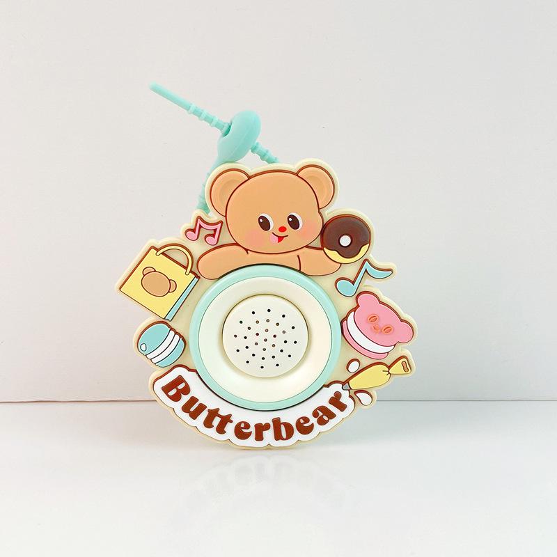 Little Bear Naughty Cool Pants Cartoon Keychain: Cute Couple & Bestie Bag Charm