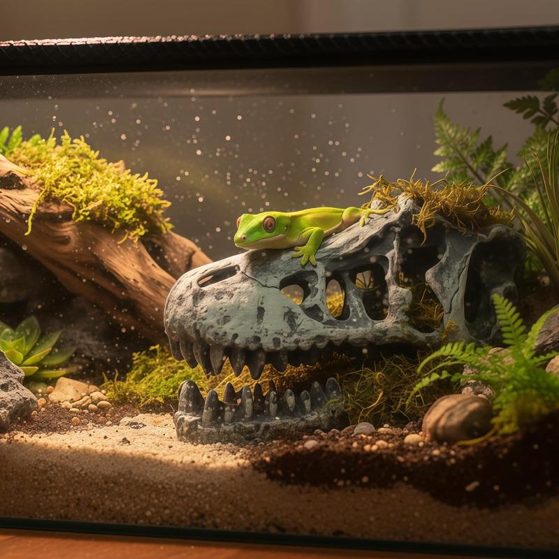 Climbing Pets, Dodging Holes, Fish Tank Landscape Simulation, Dragon Head Fossil, Fish Shrimp House, Aquarium Decoration Crafts