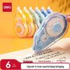 Deli Macaron Large Capacity Correction Tape - 6 Pack