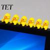 3D Printed Animal Statue Angry Yellow Duck Ornament, Funny Desk Cute Decor Decoration, Miniature Figurine for Home Office Collectible Mini Figure