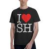I Love SH 100 Cotton Casual Breathable Confortable Totoro Mens TShirts Funny Shirt