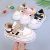 Baby Toddler Shoes Children's Soft-soled Sports Shoes 2025 Spring and Autumn New Boys Board Shoes Girls Casual White Shoes Tide