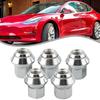 Replace Your Old Wheel Nuts with Chrome Wheel Nuts for Ford Focus and For Volvo C30 C70 II S40 II V40 V50 Pack of 5