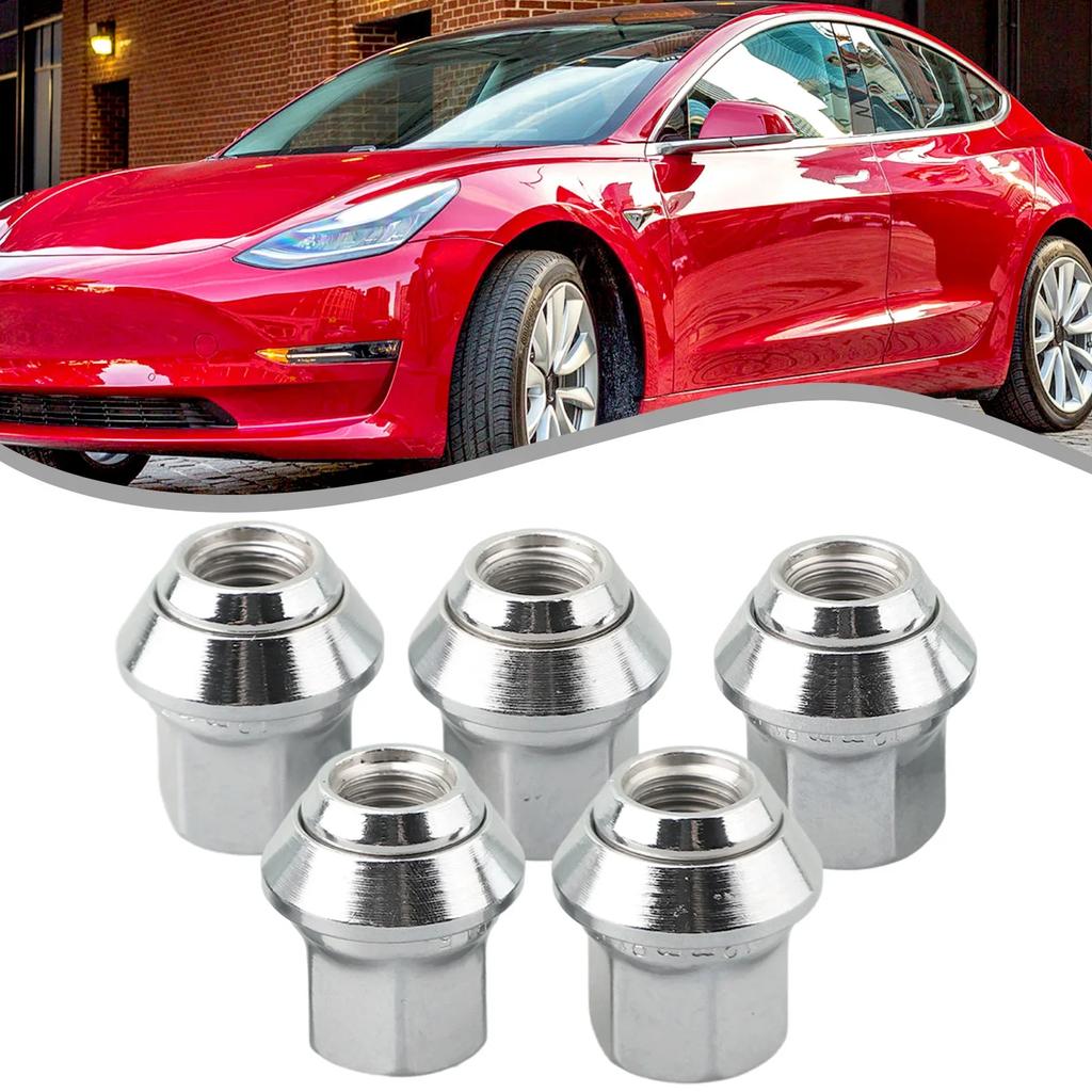 Replace Your Old Wheel Nuts with Chrome Wheel Nuts for Ford Focus and For Volvo C30 C70 II S40 II V40 V50 Pack of 5