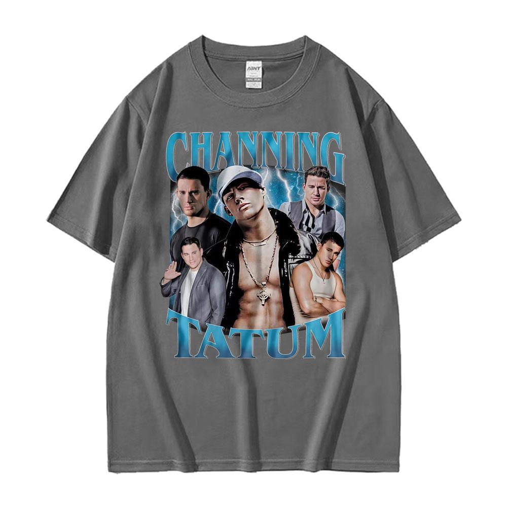 Retro 90s Channing Tatum Homage Tshirts Men Women Casual Cotton Short Sleeve T Shirt Fashion Summer Oversized Tshirt Streetwear