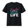 Womens Living the Scrub Life Funny Nurse Stethoscope Nursing Cute T Shirt Black 2XL Vintage Washed Breathable Streetwear