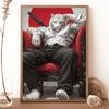 Interesting Animal Samurai White Cat Rhinoceros Tiger Wolf Abstract Poster Canvas Paintings Wall Art Pictures Home Decor