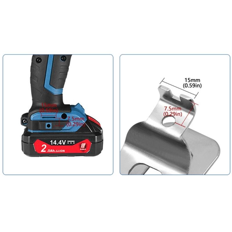 Praktischer Pack Gürtelclip Haken und Schrauben für Milwauke Elektrowerkzeug AufbewahrungshalterEinfach zu installieren Organisationsaufbewahrungshaken