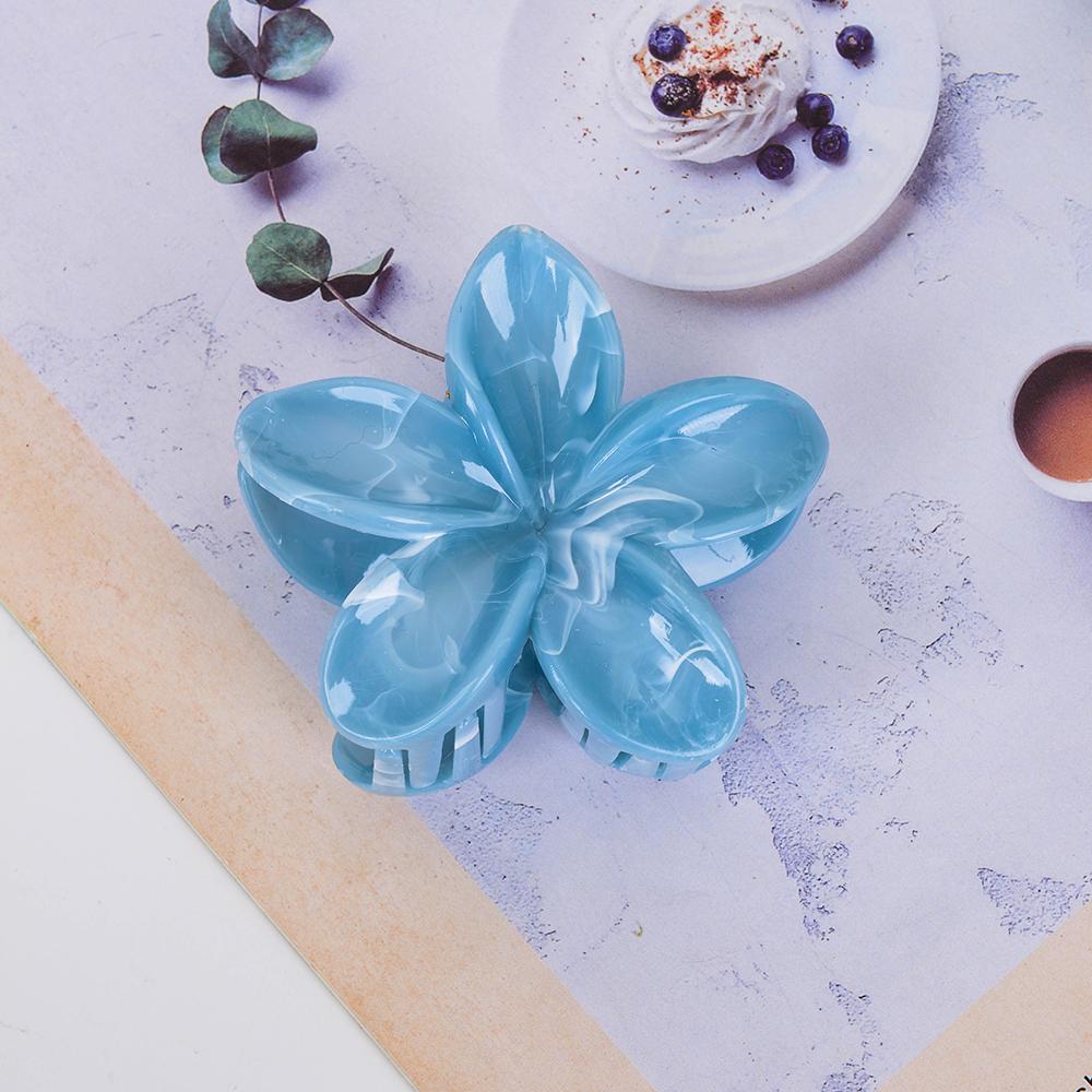 

1pc New Flower High Ponytail Claw Clip Hair Clip for Women with Elegant Feeling at the Back of the Head Shark Cl