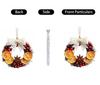 Dry Orange Acrylic Flat Personality Creative Decorative Ornaments Car Rearview Mirror Key Decorative Pendant