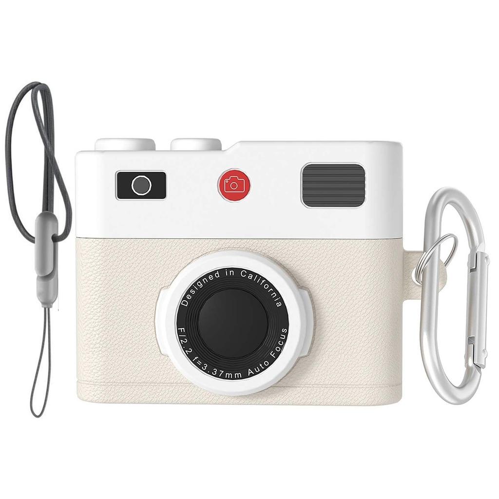 for AirPods Pro 3 Earphone Cases Retro 3D Camera Design Protective Silicone Shockproof Case Cover for AirPods Pro 3 with Lanyard