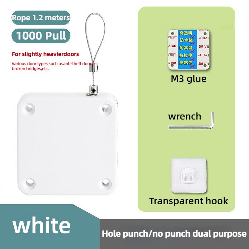 No Punching Automatic Door Closer Pull Cord Door Closers Adjustable Surface Door Stop Bracket Type Automatic Door Closer