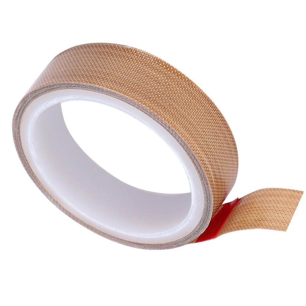 PTFE Coated Fiberglass PTFE Tape 2-inch x 33 Feet x 0.18mm Silicone Adhesive High Temperature Tape Brown 1 inch x 33 ft x 0.18mm