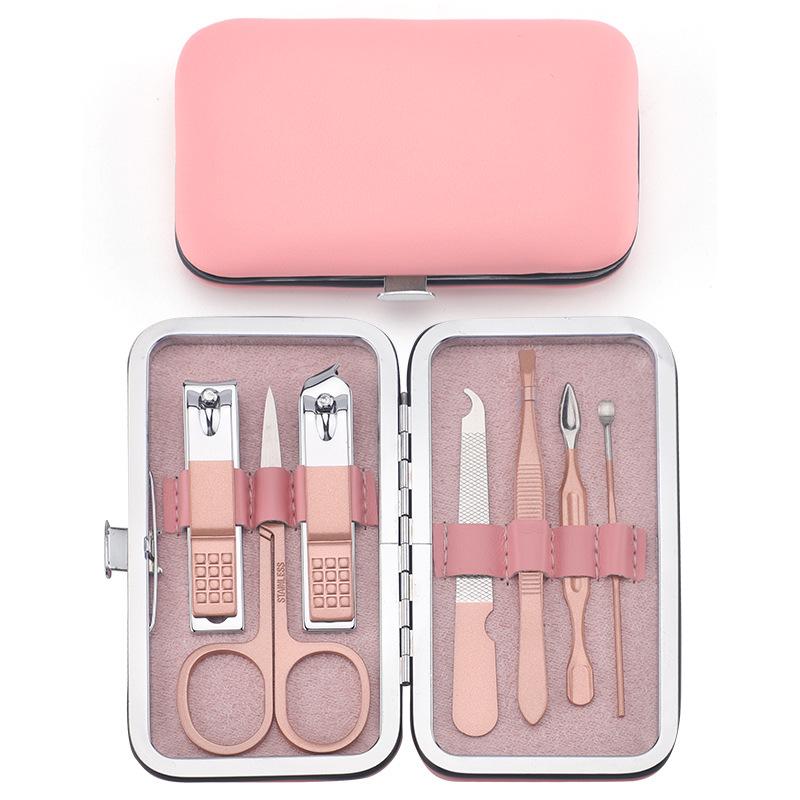 Premium 5-Piece Pedicure & Manicure Set: Nail Clippers, Scissors, Pliers, Ear Pick - Portable for Home Use
