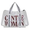 Canvas bag women's bag handbag new small square bag fashion contrasting color shoulder bag messenger bag small square bag