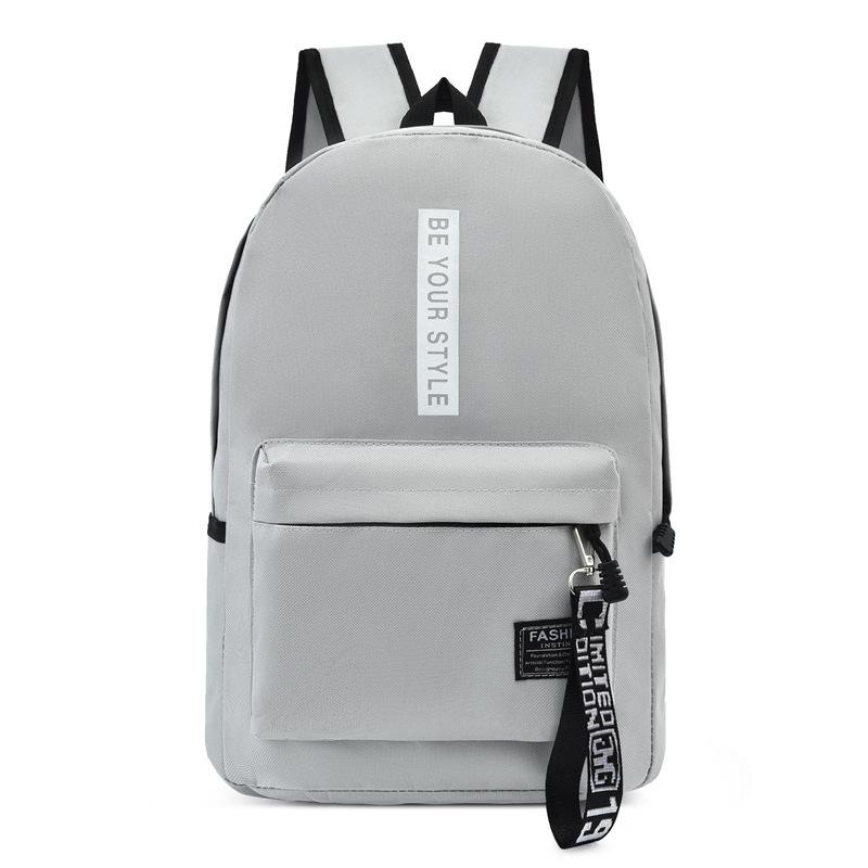 Large Capacity Oxford Backpack Solid Color Multi-Functional Simple Design for Students Ideal Back-to-School Season