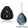 Key Holder Case For Toyota Yaris/Vitz Auris Mk I 2007 Corolla Verso Hilux 7 Rav4 Porte Camry Car Key Cover Keychain 2/3/4Buttons