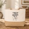 Sac J’peux pas je préfère mon Lévrier J'peux pas minimaliste | Cabas en Coton avec Fond Jute 18 L 48 × 37 × 13 cm | Marché Shopping