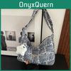 Stylish Large Capacity Striped Canvas Crossbody Bag For Women Comfortable For Everyday Carry