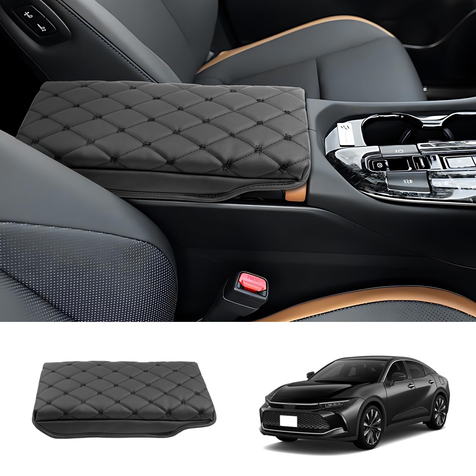 

Coleya Toyota Crown 35 Series 16th Generation Model Эксклюзивный чехол для подлокотника Подушка для подлокотника Накладка на консоль Защитный чехол Подлокотник