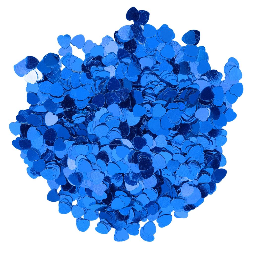3000Pcs HeartShaped Confetti Wedding Valentine"s Day Sequins Sprinkle Part Decoration Supplies(Blue