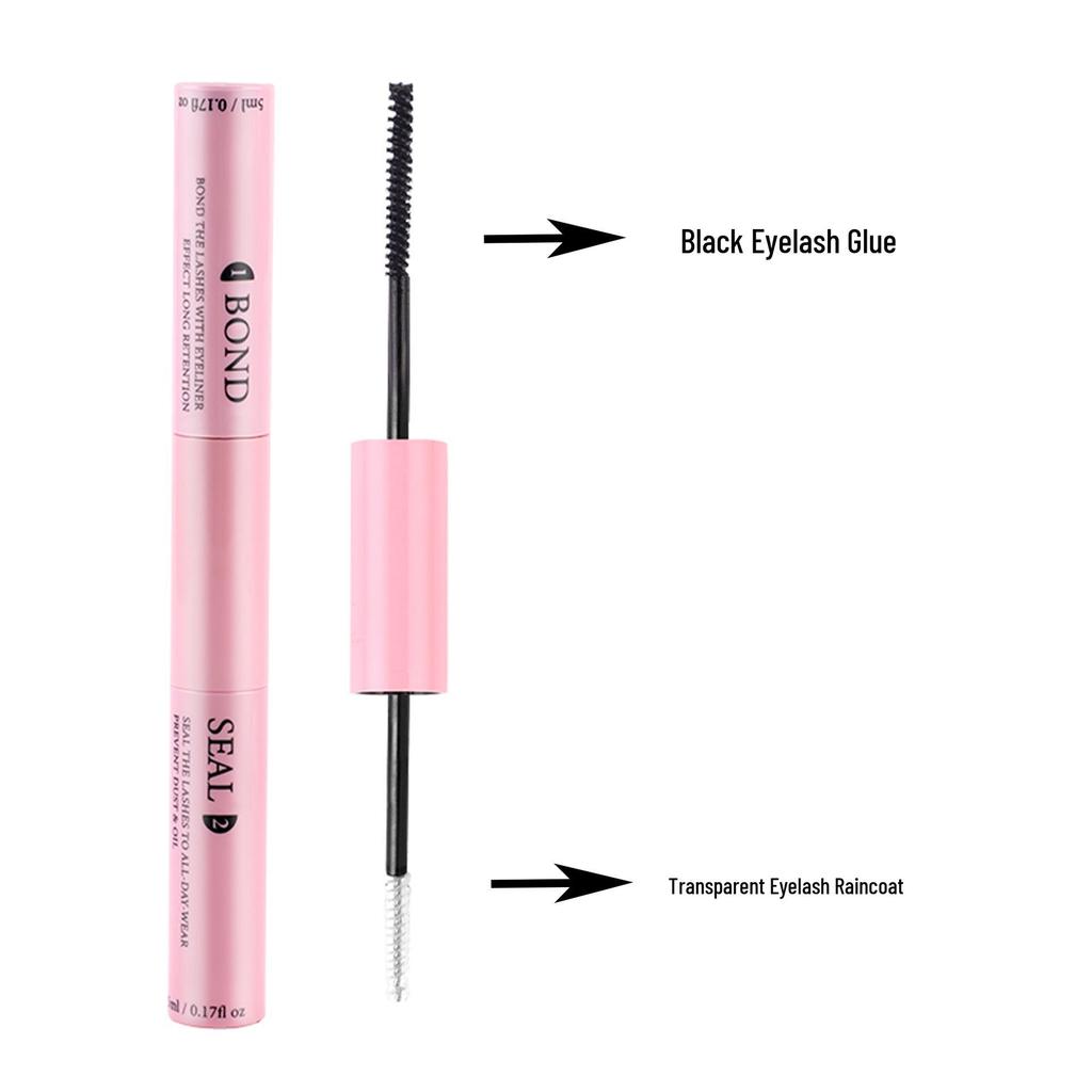 Segmented Single Cluster False Eyelashes with Double-Headed Glue: Long-Lasting, Quick-Drying, Non-Irritating for Eyelash Extension