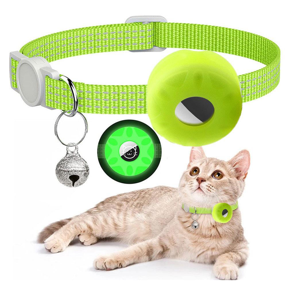 Collare regolabile per gatti per AirTag Collare riflettente per gattini con custodia protettiva per AirTag Cani Gatti Collare Localizzatore GPS Articoli per animali domestici