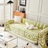 Geometric Printed Sofa Towel Chenille Dustproof Non-slip Sofa Blanket for Living Room Multipurpose Furniture Protection Towel