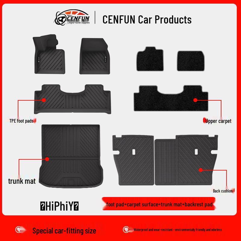 Eco-Friendly, Odorless, Wear-Resistant TPE Trunk and Backrest Pad for HiPhi Y