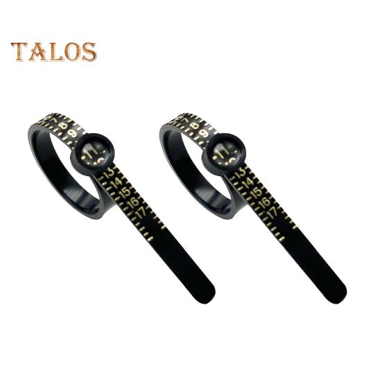 2 Pcs Ring Sizers with Magnified Glass for Convenient Reading Accurate Scale 1-17 Ring Measuring Belt Reusable US Finger Size Gauge Jewelry Sizing