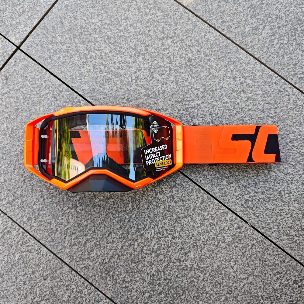 High-grade Banded Motocross Motorcycle Cross Goggles Windproof Dustproof Visor Replaceable Lenses Helmet Eyewear Riding Glasses