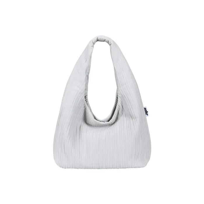 Pleats Big Bag (Light Grey)