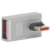 USB Female to USB C Male Adapter Right Angle with Light 10Gbps 120W Type C Converter for Cellphone