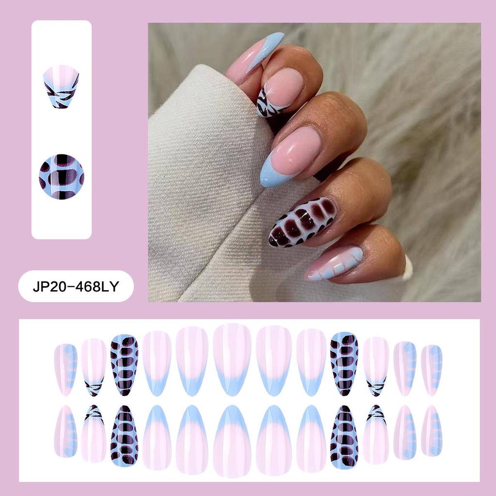 Pegatinas Desmontables para Uñas Estilo Europeo y Americano - Uñas Postizas Simples y Llevables