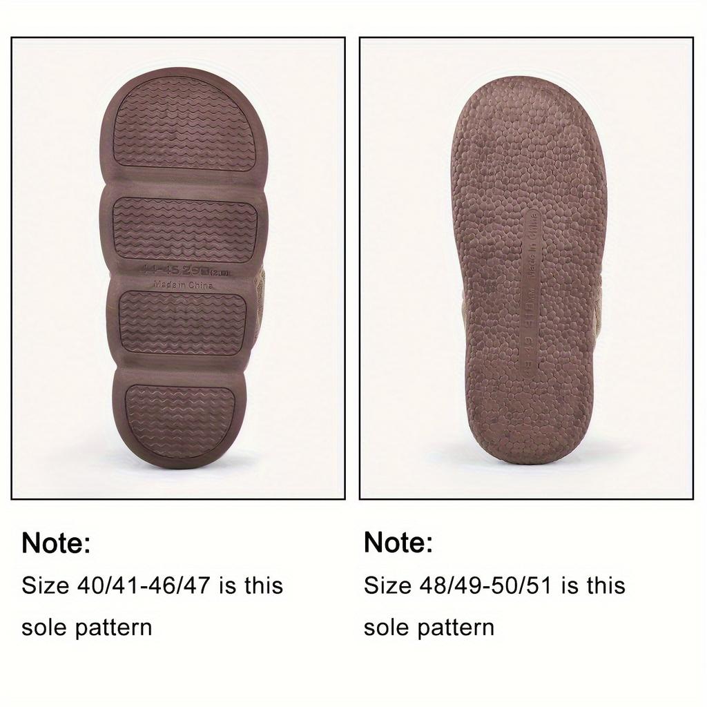 Pantofole da Casa per Uomo Taglia Grande Calde Corto Peluche Memory Foam Morbide Traspiranti Comfort Scarpe da Interno Accoglienti Invernali Pantofole da Camera da Letto Uomo