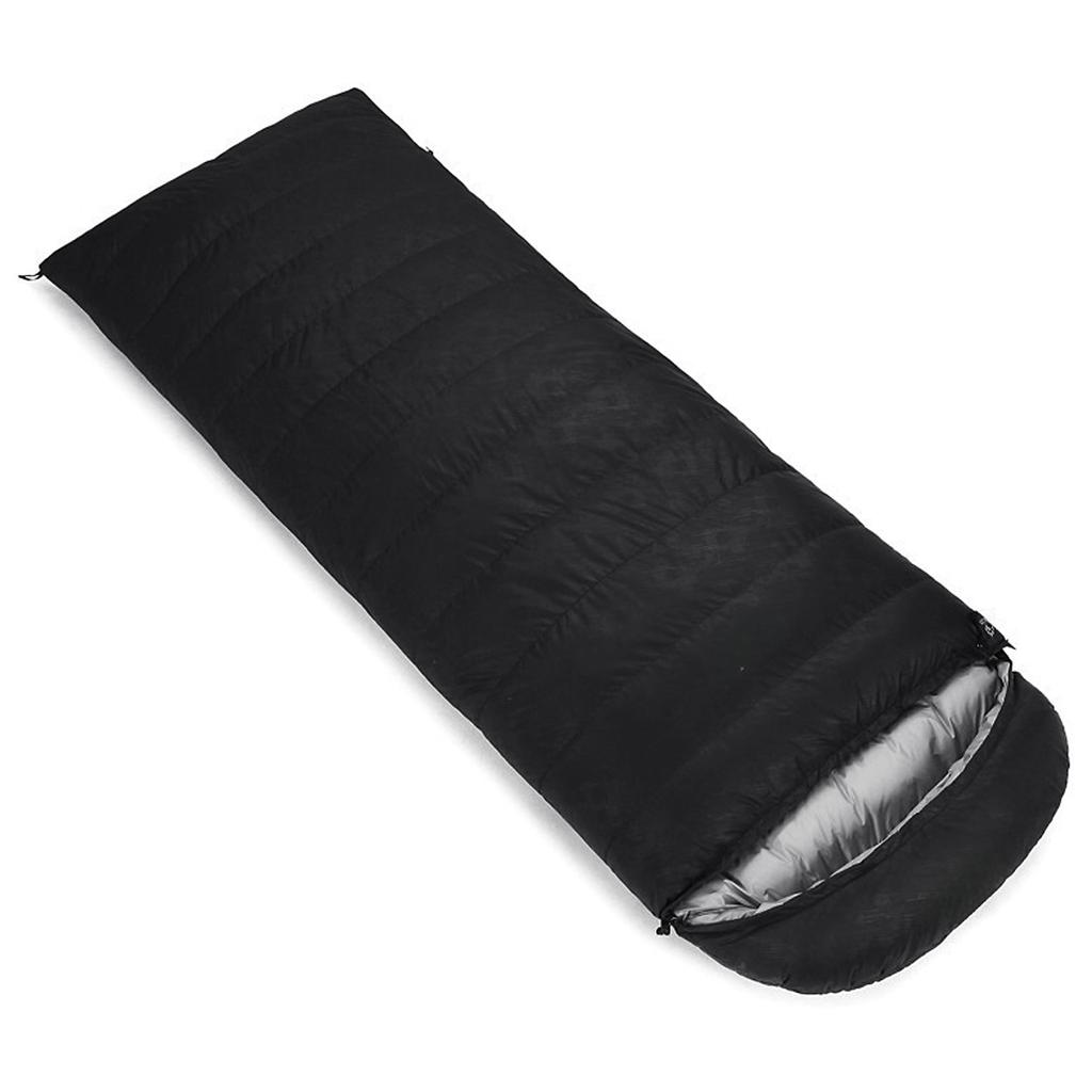 Leichter Schlafsack aus 95 % weißen Gänsedaunen, 210 x 80 cm, mit Aufbewahrungstasche für Winter, Outdoor, Camping, Wandern, Reisen