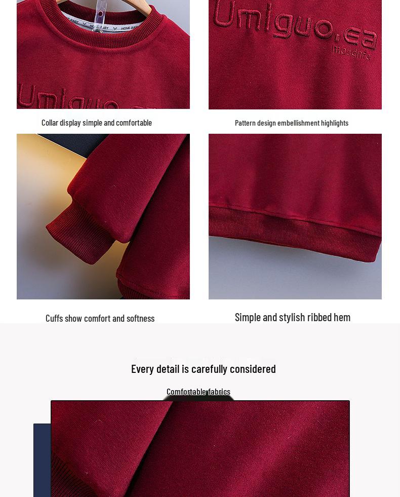 Boys' 2025 Korean Style Autumn Sweatshirt - Cool, Handsome Casual Top