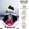 Customiz Name Personality singer Karol G Blanket Soft &Warm Sofa Office Bed Travel Lunch Break Blanket, Gift Suitable All Seasons