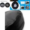 Universal Black Pvc Tire Cover For Cars Durable 0.7mm Thickness, Available In 14", 15", 16", 17" Sizes