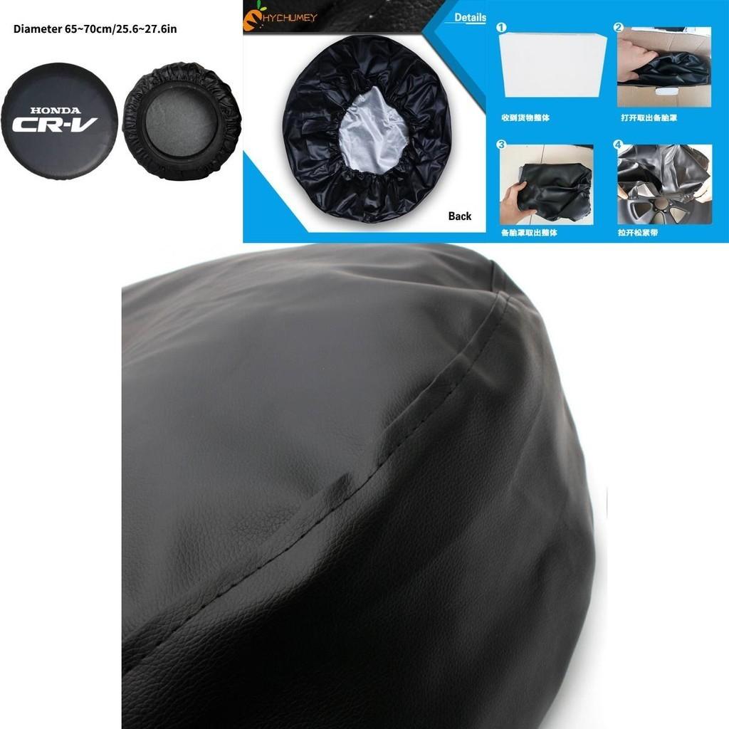 Universal Black Pvc Tire Cover For Cars Durable 0.7mm Thickness, Available In 14", 15", 16", 17" Sizes