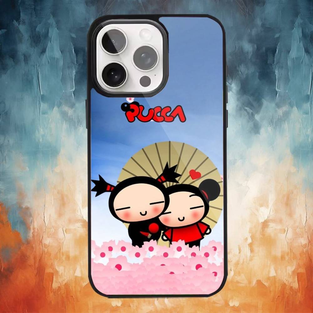 Cute Cartoon-Pucca  Phone Case For iPhone 17,16,15,14,13,12,Plus,Pro,Max For Magsafe Magnetic Wireless Charge