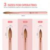 3Pcs Acrylic Nail Brush Set, Size 8/10/14 Nail Brushes Acrylic Powder Nail Art Extension And 3D Nail Carving Home Salon Nail Art Manicure Tool